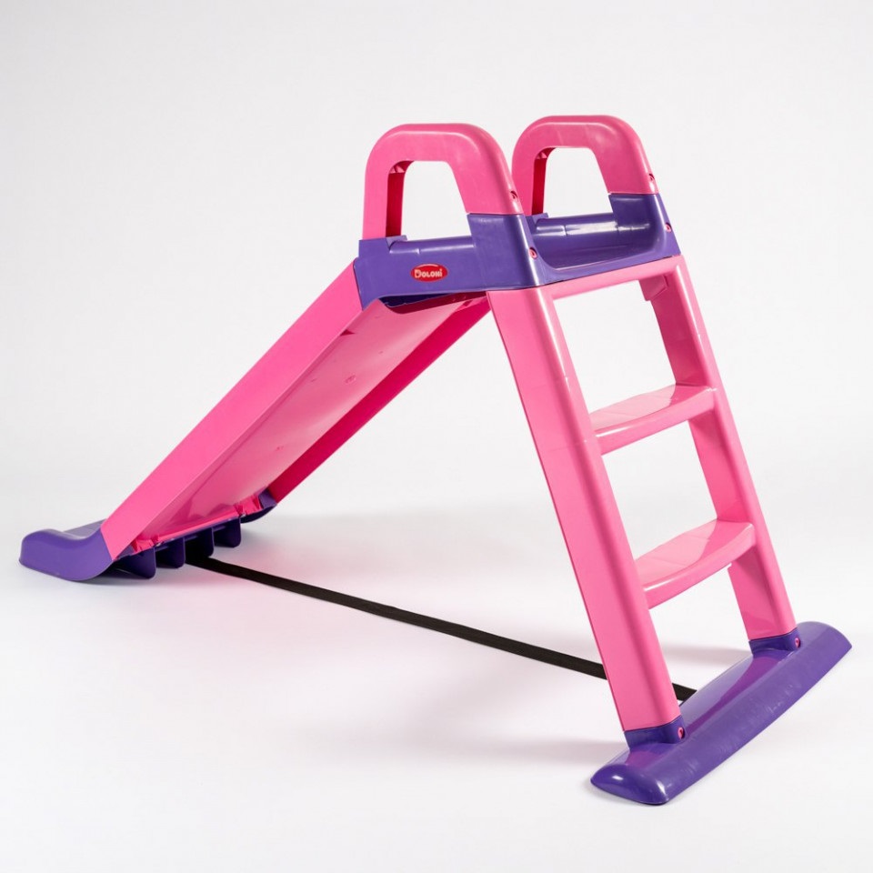 Tobogan Doloni 140 cm Roz-Mov Jucărie Exterior - imagine 3