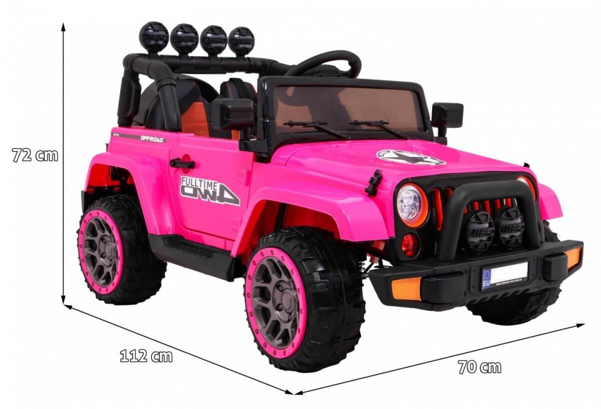 Mașinuță Electrică 4WD Roz pentru Copii | Autokids - imagine 2