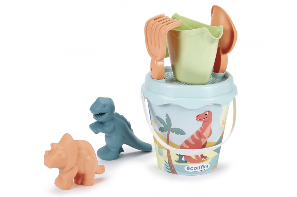 Set Galeata Dino Ecoiffier cu Accesorii Joc Nisip