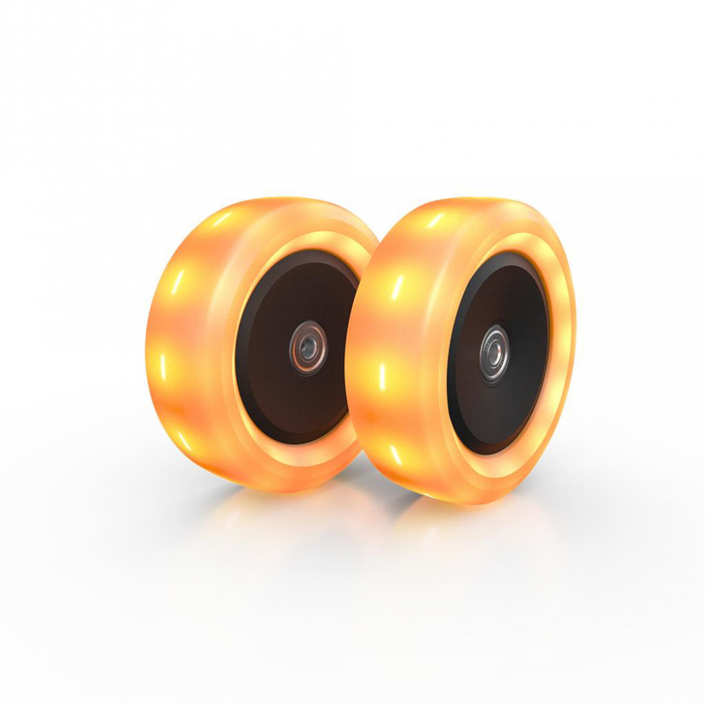 Roți Berg Nexo 120x40 mm cu Lumină Portocalie