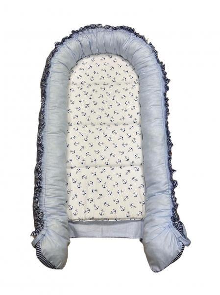 Baby Nest MyKids Ancora Blue - Confort și Siguranță - imagine 2
