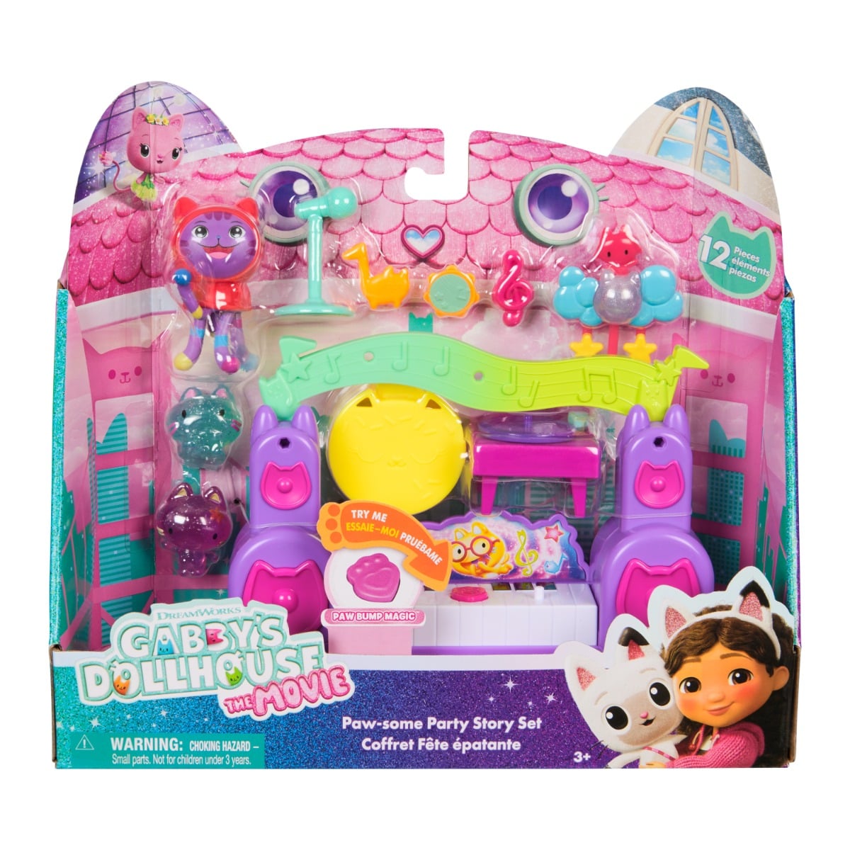 Set Gabby's Dollhouse DJ Catnip, 12 piese