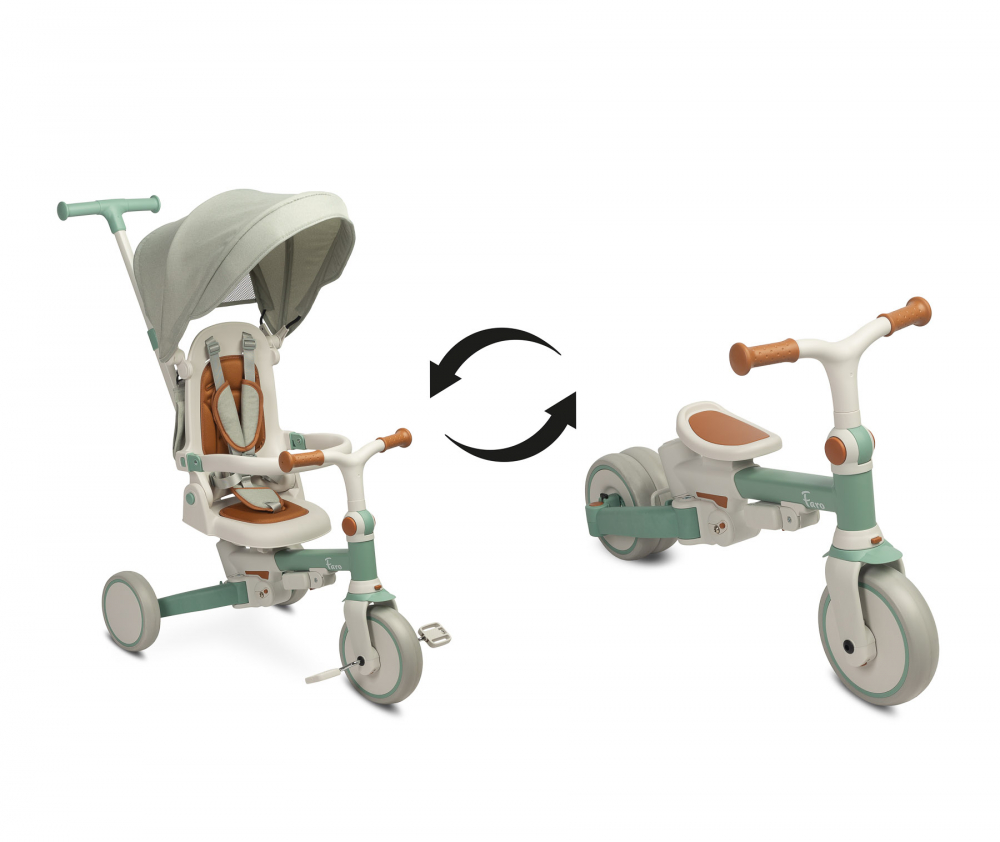 Tricicleta Toyz Faro Verde Multifuncțională - imagine 2