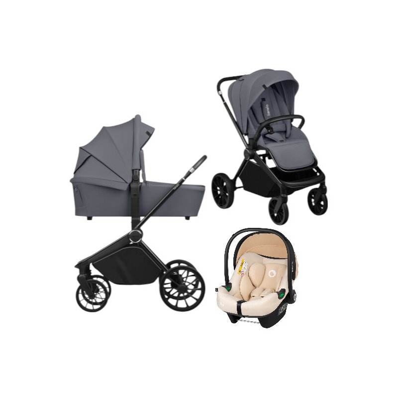 Carucior 3 in 1 Lionelo Mika Plus - Siguranta ADAC