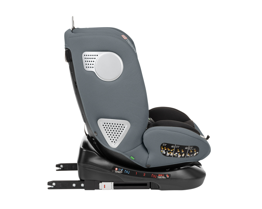 Scaun Auto KikkaBoo i-Moove i-SIZE, Isofix, Dark Grey