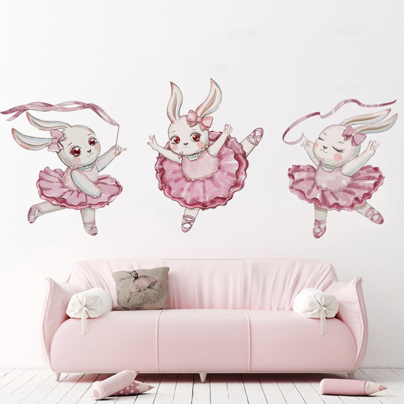 Sticker Decorativ Iepurasul Balerina Sipo, 61x50 cm - imagine 2
