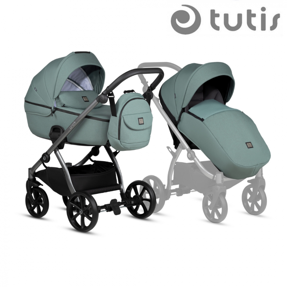 Carucior Tutis Uno 2 in 1 Menta, Reversibil - imagine 6