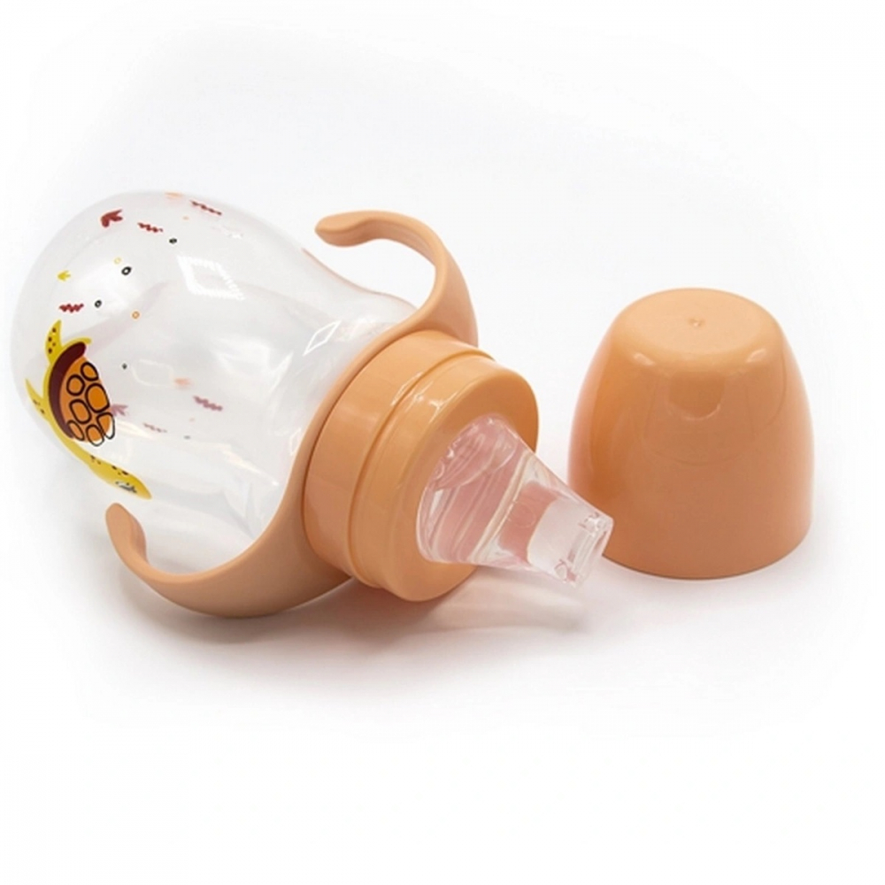Cana BabyJem Tranzitie 250ml Turtle Portocaliu - imagine 4