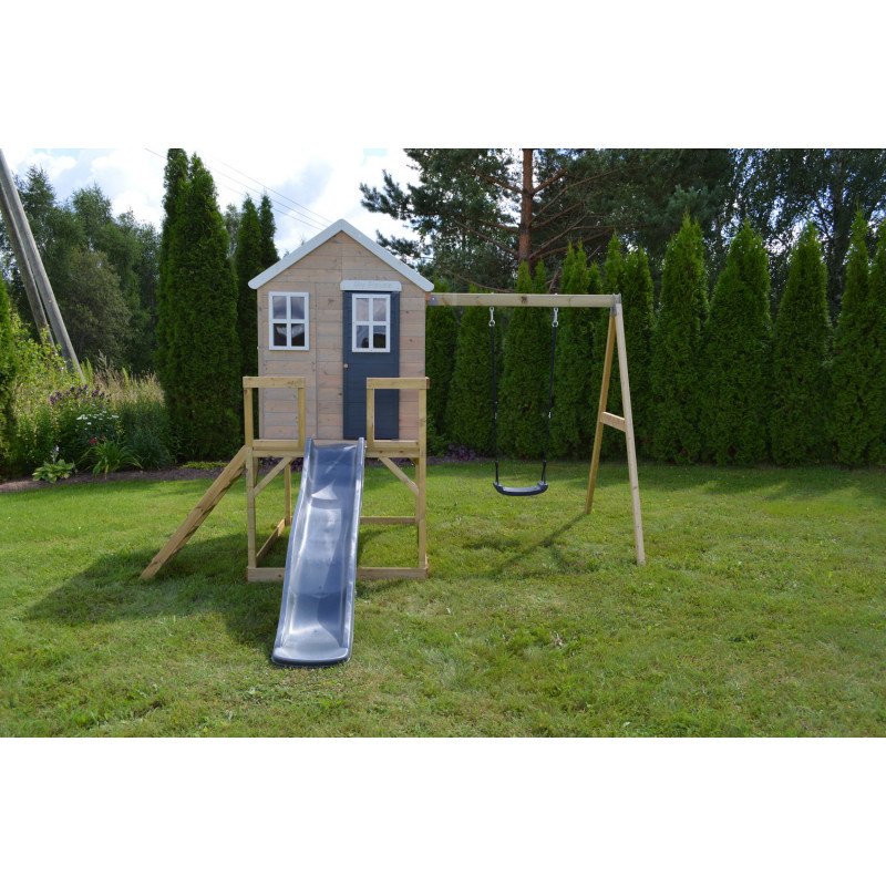 Casuta Gradina Grey Lodge Wendi cu Tobogan - imagine 4