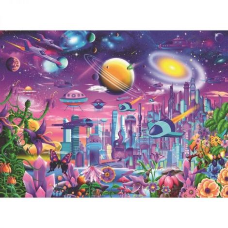 Ravensburger Puzzle Orasul Cosmic 200 piese