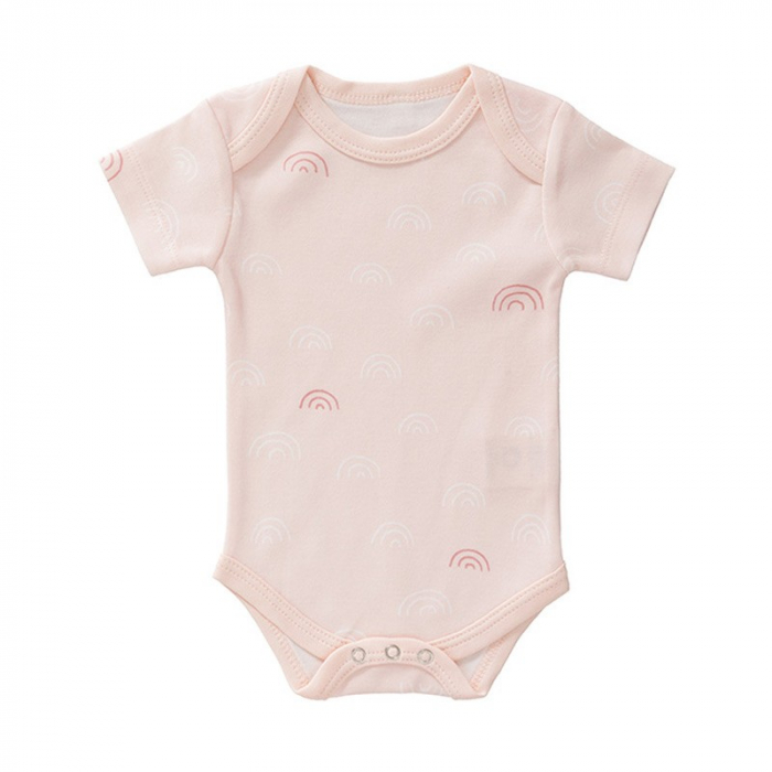Body Fresk Bumbac Organic Rainbow Rose, 3-6 luni
