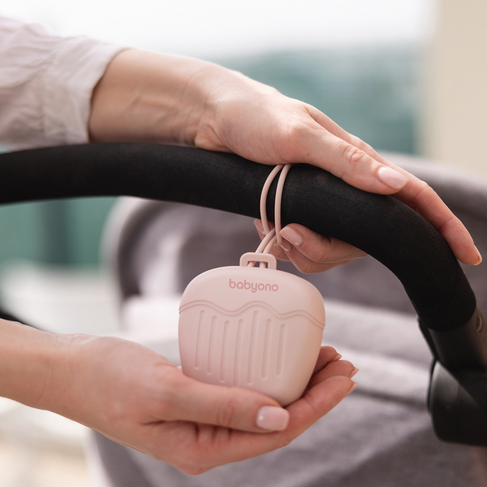 Husa Silicon Babyono Roz Protecție Suzetă - imagine 2