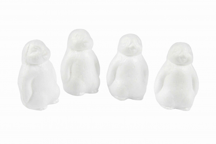 Set 4 Figurine Pinguin Colorart pentru Crafts