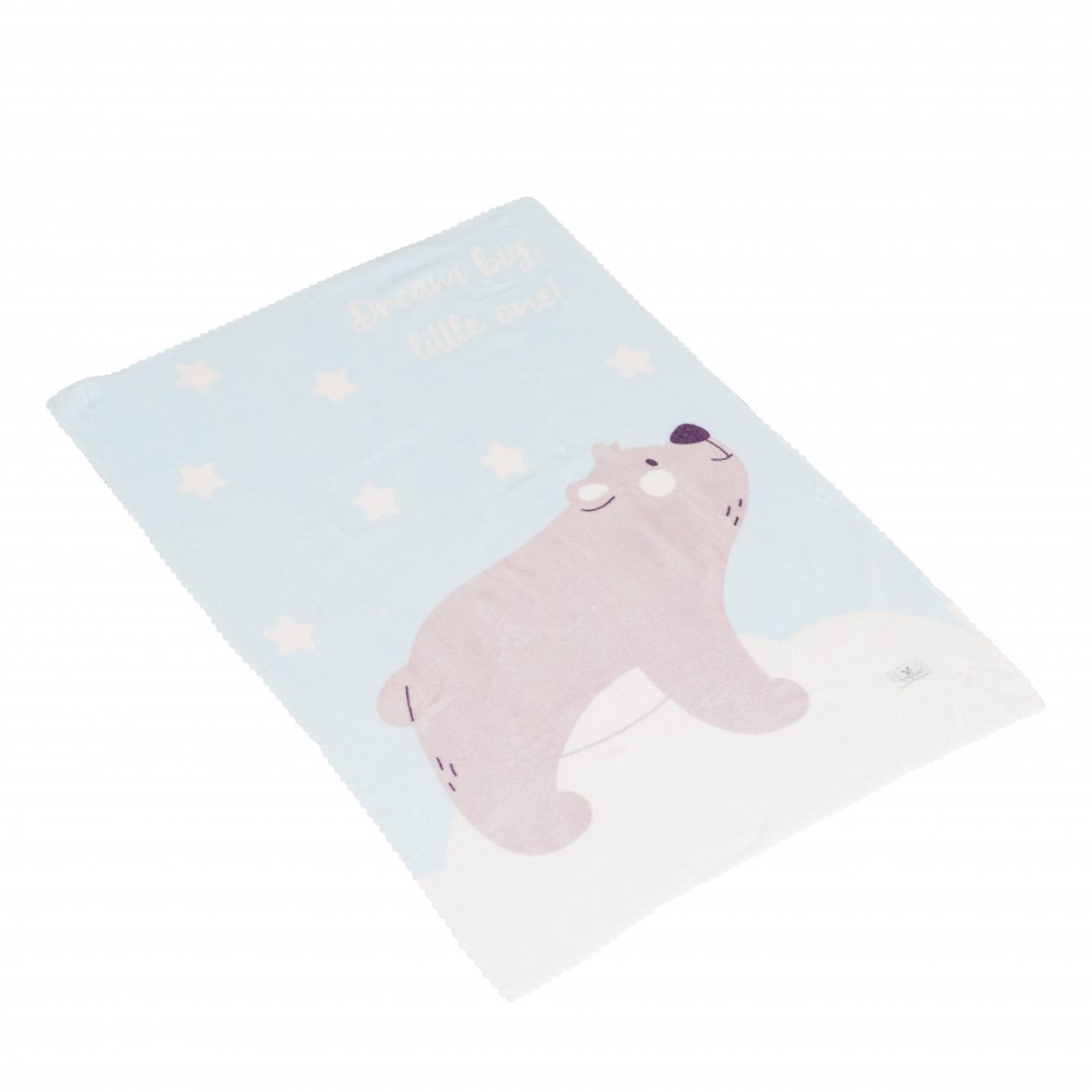 Paturica moale Cangaroo Dreamy Bear 75x100 cm - imagine 3