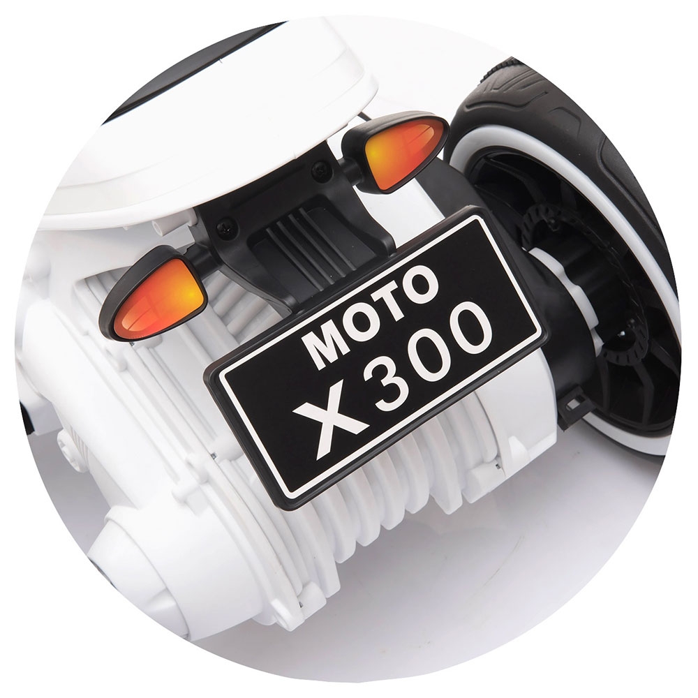 Motocicleta Chipolino Sport Max White, 6V - imagine 6