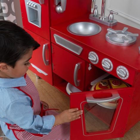 Bucătărie Red Vintage Kidkraft, Lemn - imagine 4