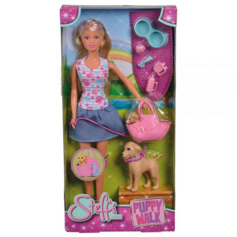 Papușă Simba Steffi Love Puppy Walk 29 cm - imagine 4