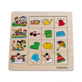 Puzzle Anotimpuri Beleduc - Asociere și Sortare - imagine 2