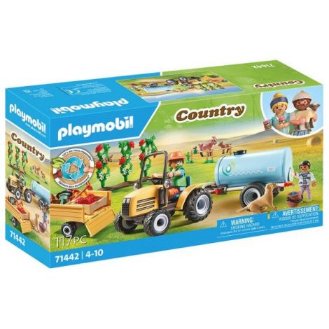 Playmobil Tractor cu Remorcă și Cisternă