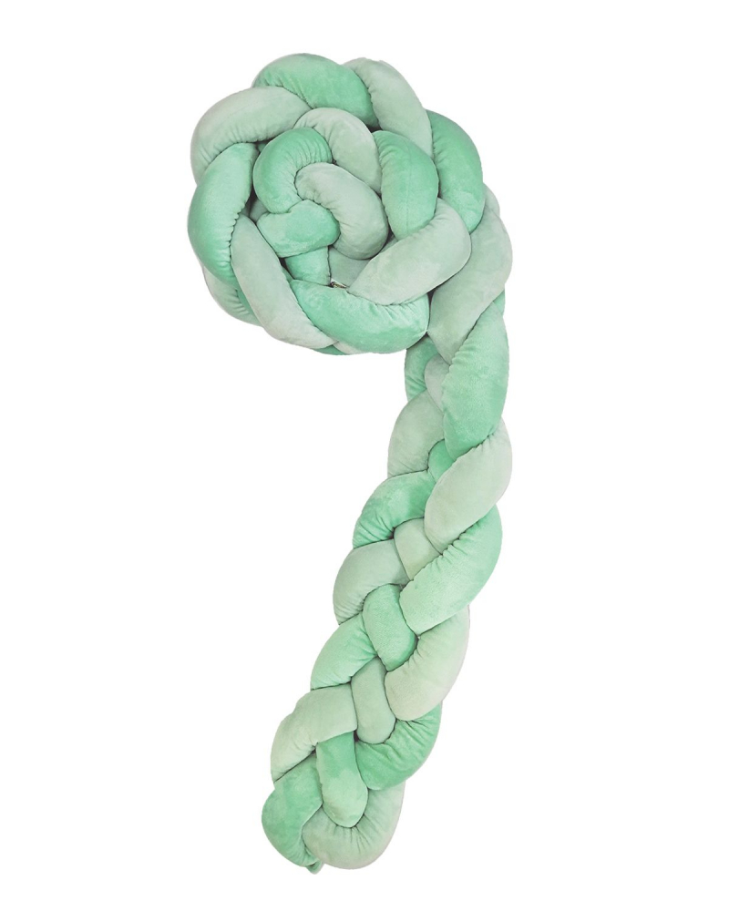 Bumper Patut KikkaBoo Luxury Mint | Protecție Copil