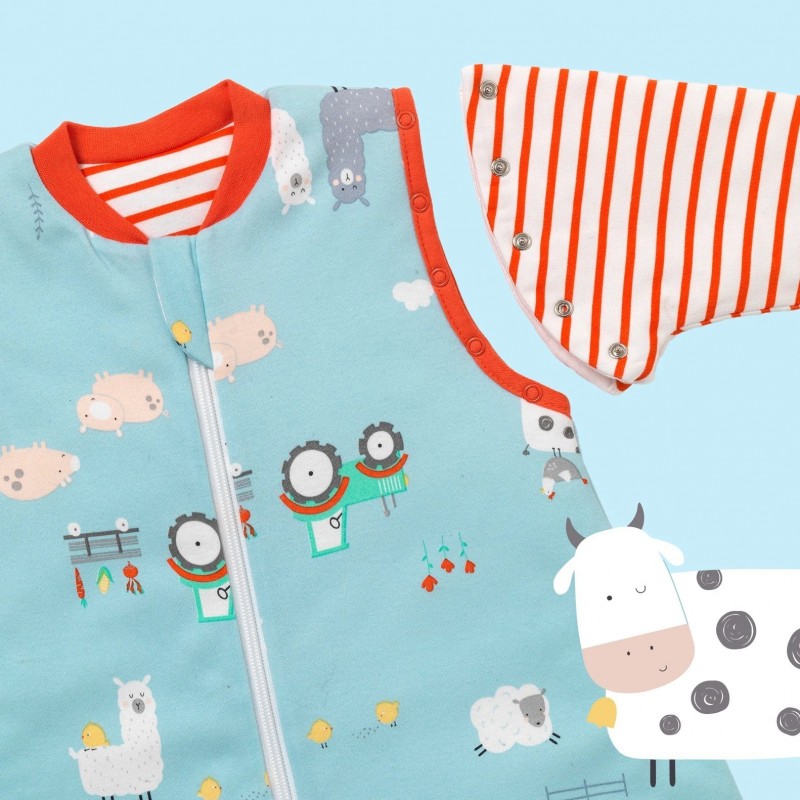 Sac dormit Slumbersac cu mâneci detasabile Farmyard
