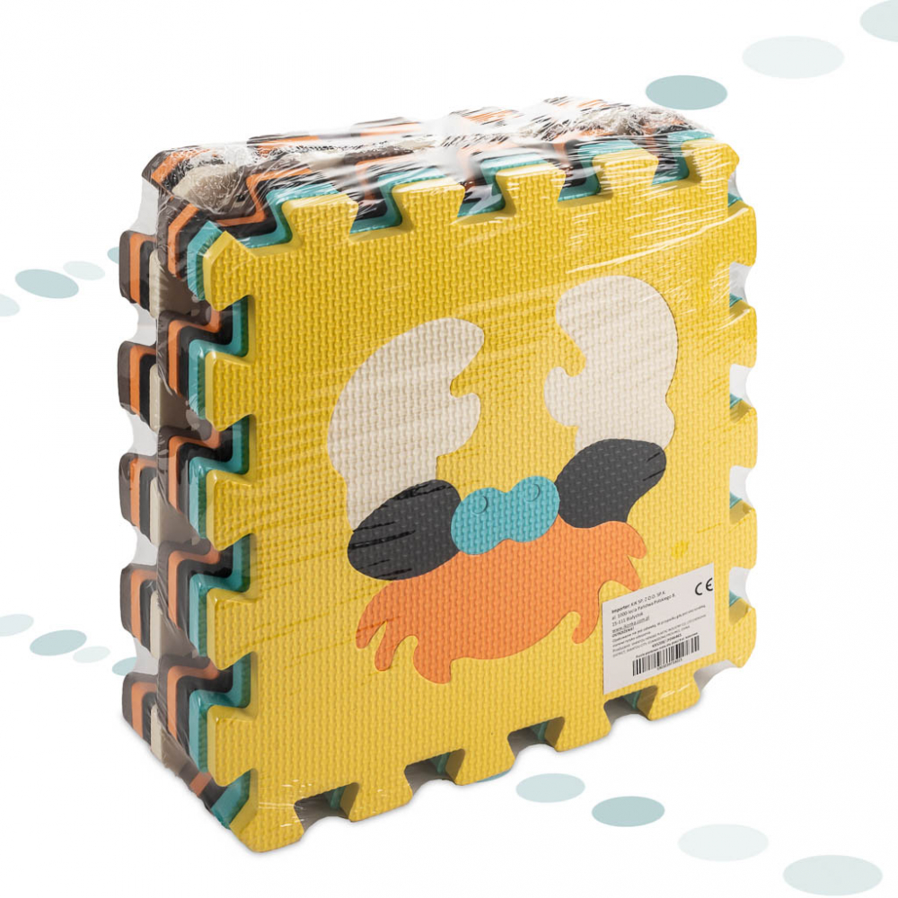 Covoras Puzzle Spuma 9 Piese Ikonka Cute Animals