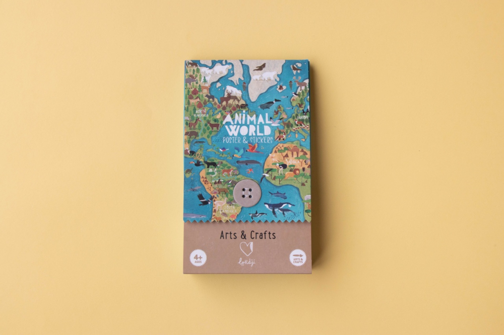 Poster Lumea Animalelor cu Stickere | Londji