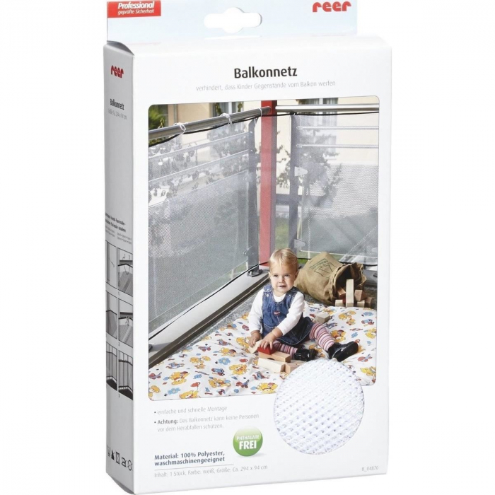 Plasa protectie balcon Reer, siguranta maxima