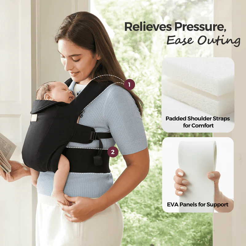 Marsupiu WeeSnug Momcozy Negru | Nor Pufos - imagine 4