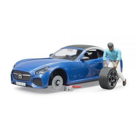 BRUDER Roadster cu Șofer - Jucărie Sport Interactivă - imagine 2