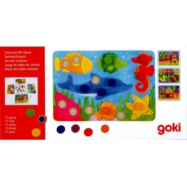 Joc Potriveste Culorile Goki - Educativ din Lemn - imagine 4
