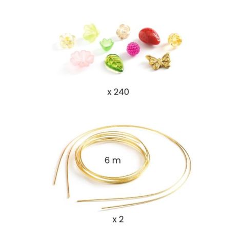 Set Creativ Diademe Roz Djeco | Princess Play - imagine 2
