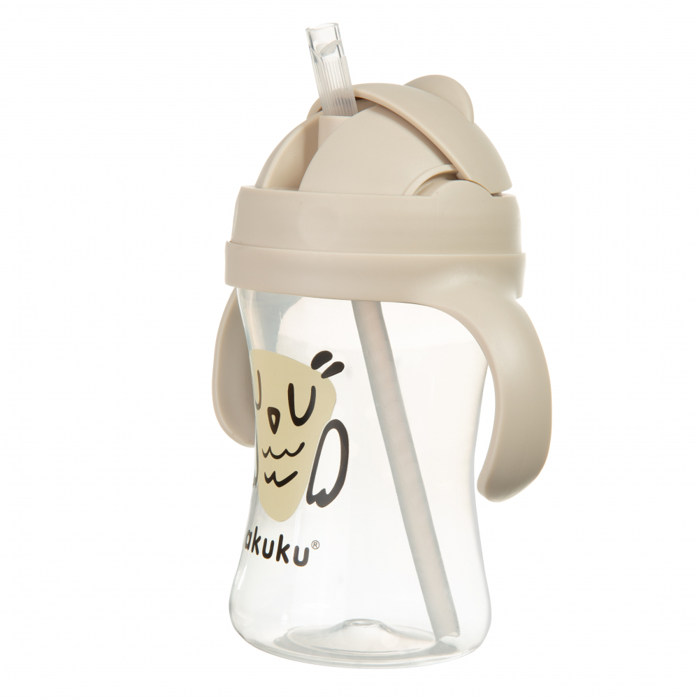 Cana Akuku Owl 300ml Anti-varsare cu Pai - imagine 2