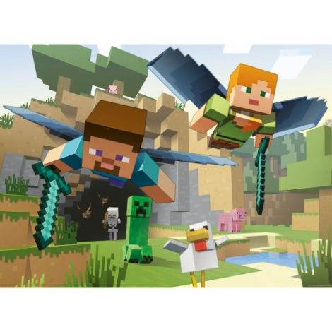 Ravensburger Minecraft Puzzle 200 Piese XXL - imagine 3