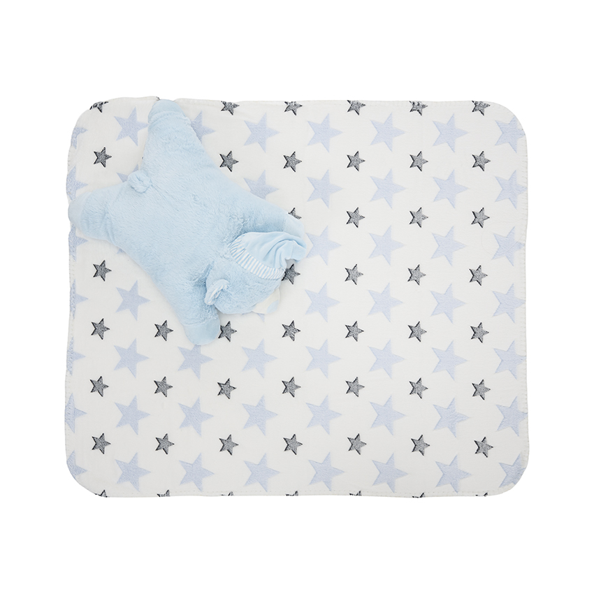 Lorelli Set Paturică+Pernuță Ursuleț Bebe 0 luni+ - imagine 2