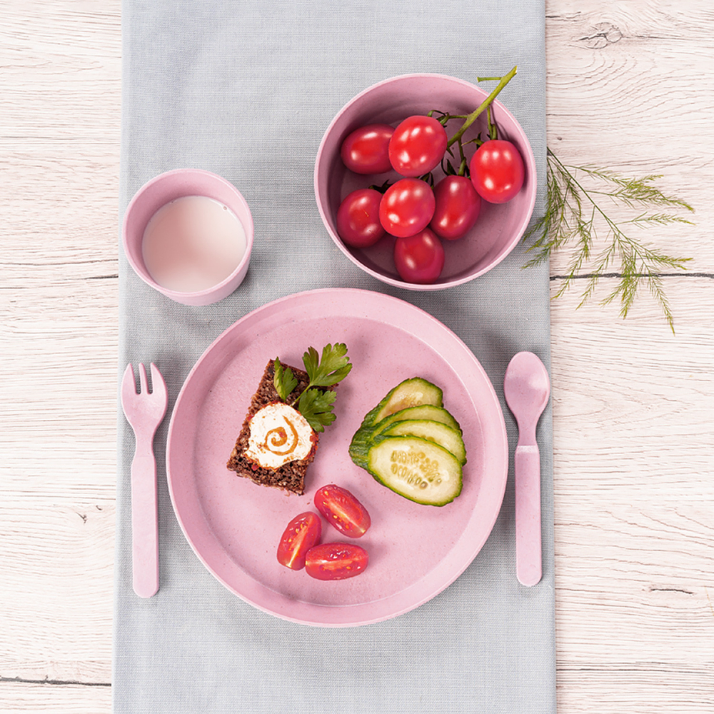 Set Farfurii Reer Growing Plate - Eco Pink
