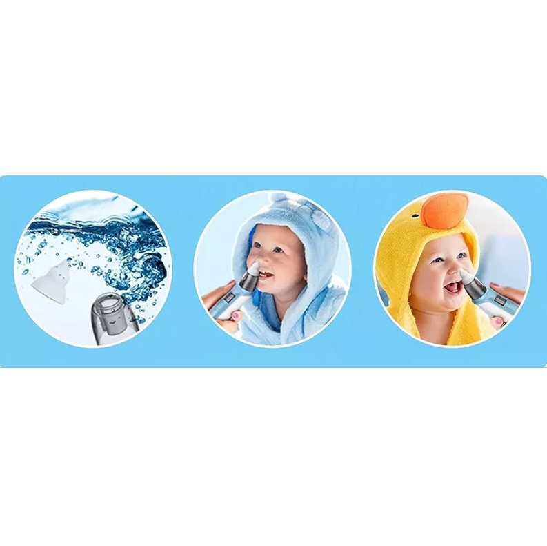 Aspirator Nazal NiceKids Blue, 6 Moduri, USB - imagine 5