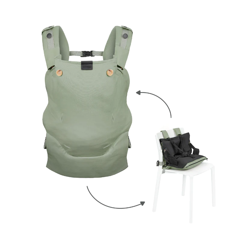Babymoov Moov Boost Verde Sălbatic, 2-in-1 Marsupiu și Scaun - imagine 2