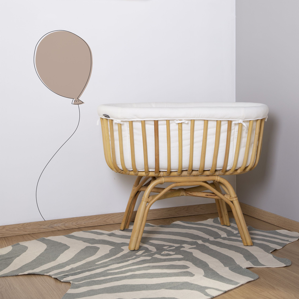 Covor Bumbac Zebra Gri Childhome 145x160 cm - imagine 2