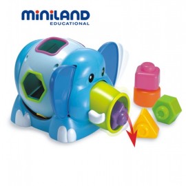Jucarie Elefantino Miniland, Cuburi si Forme Educativ - imagine 2