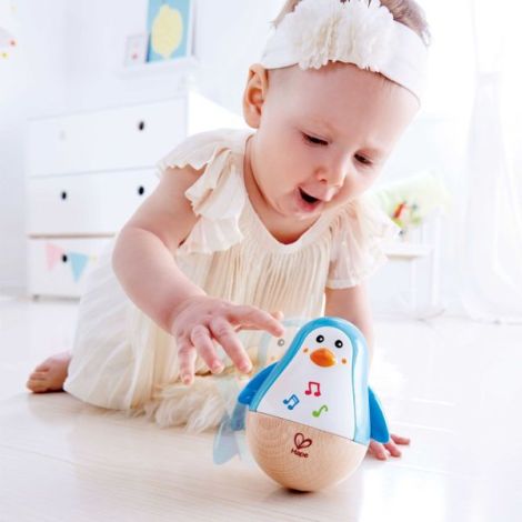 Hape Pinguin Hopa Mitica Jucarie Lemn - imagine 2