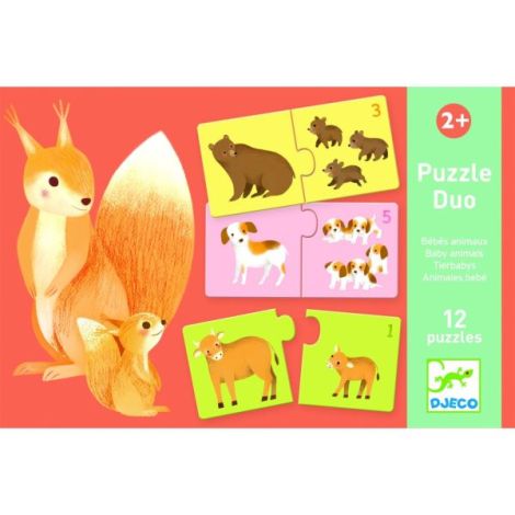 Puzzle Mama-Pui Djeco | Educativ 2+ - imagine 4