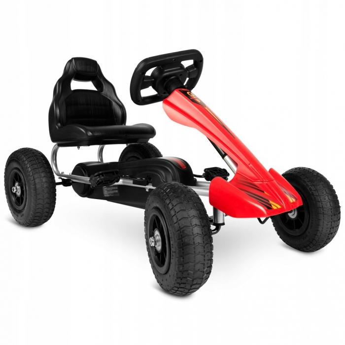 Gokart Ricokids RK-591 Rosu, Pedale si Roti Gonflabile - imagine 8