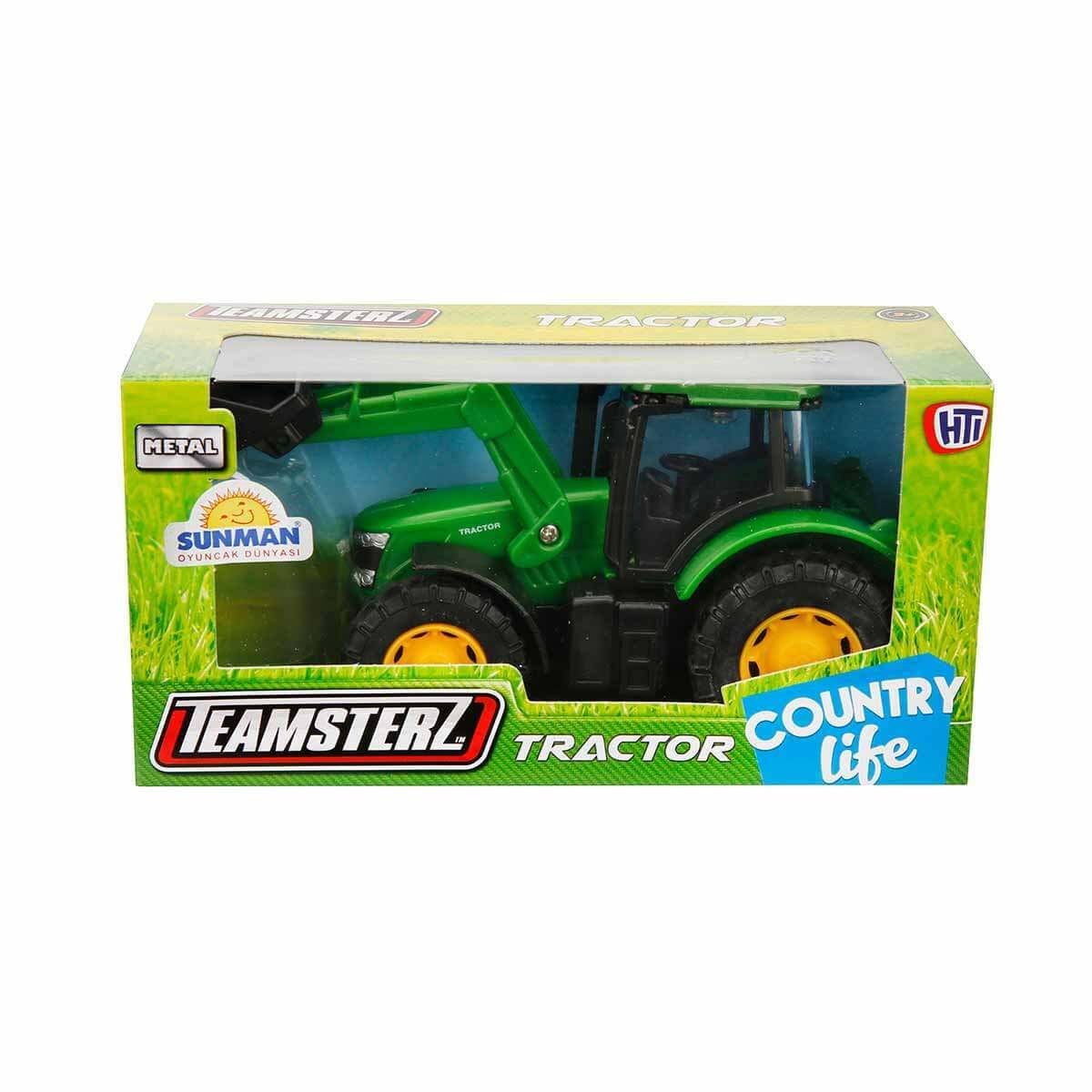 Tractor Teamsterz Verde - Jucărie Metalică Copii