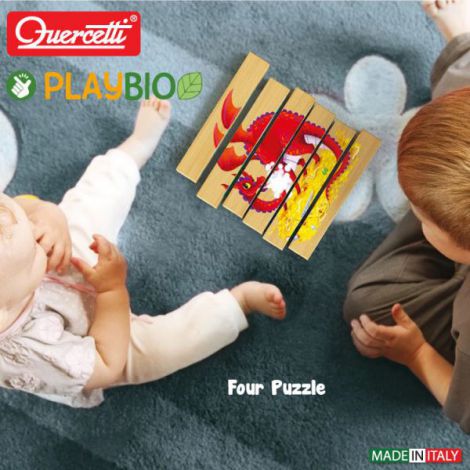 Quercetti Puzzle Animale Fantastice Bio - imagine 5