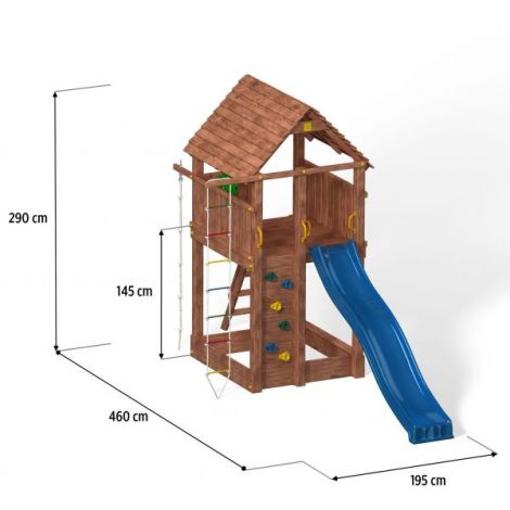 Fungoo Rainbow Fortress, Spatiu de Joaca din Lemn - imagine 4