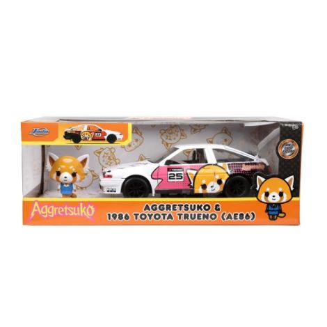 Jada Aggretsuko Set Mașinuță Metalică 1:24