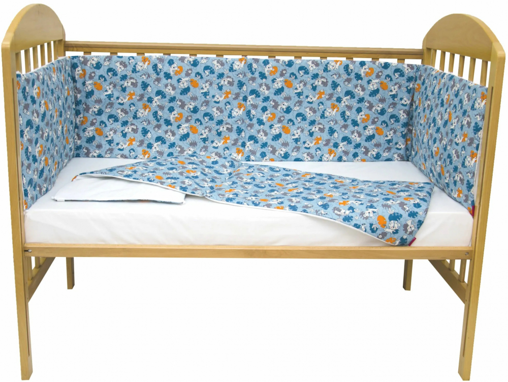 Set protecții pătuț Tiger Jungle, 70x140 cm - imagine 4