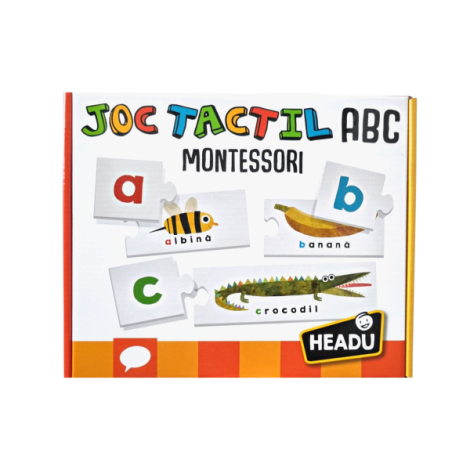 Headu Montessori Joc Tactil ABC Romana - imagine 2