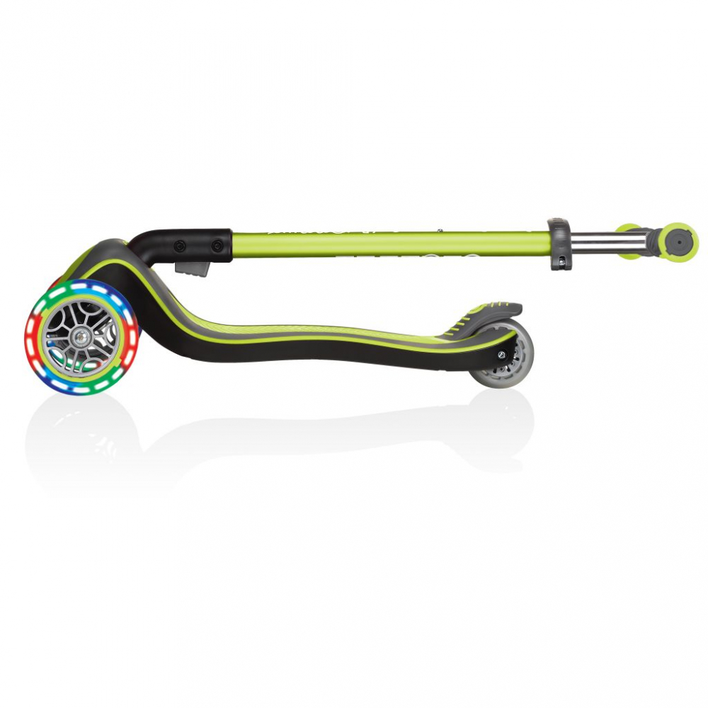 Globber Elite Deluxe Lights Verde | Trotineta Pliabila cu LED - imagine 7